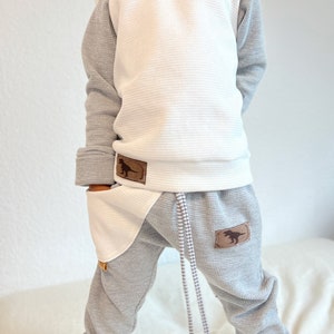 Dino HOODIE Sweater Pullover Shirt Waffle Knit Basic Child Baby Clothing image 4