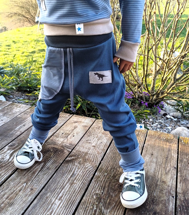 guzzz Pantalón Deportivo Pantalón Pump Niño Bebé Niña Niño BASIC marino imagen 3