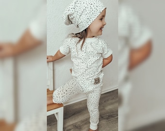 Leggings Boy Girl Child Baby Jersey Dots ORGANIC Cotton