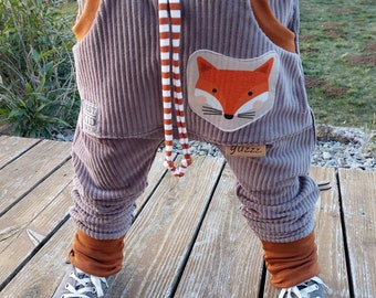 Pump pants corduroy child baby FUCHS cuffs caramel