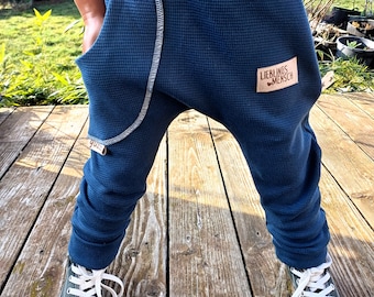 guzzz Sweat Pants Pumphose Kind Baby Mädchen Junge BASIC navy