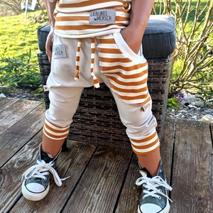 Shorts Pumphose Kinder Kid Baby Pants Junge Mädchen Sweat Ringel Streifen Bild 1