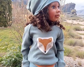 guzzz Pullover Oberteil Shirt Baumwolle Strick Fuchs Kind Baby Kleidung