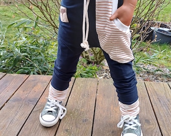 Sweat Pants Pump Pants Child Baby Basic Boy Girl Navy