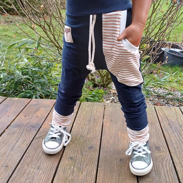 Sweat  Pants Pumphose Kind Baby Basic Junge mädchen navy