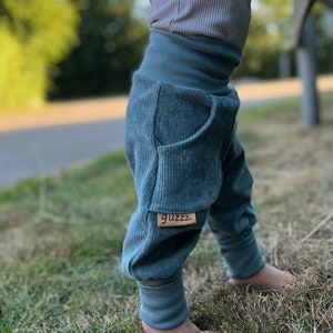 Pump pants fine corduroy plain color child baby guzzz® Uni-Collection
