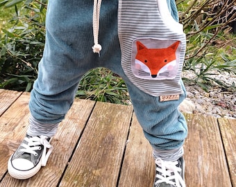 guzzz CORD pump pants baggy child baby boy girl fox