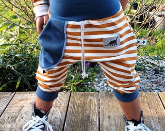 Shorts pantalons enfants enfant bébé pantalon garçon fille Sweat Ringel rayures