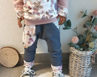 Girls Jeans Sweat Pants Child Baby Pink Blulmen Denim