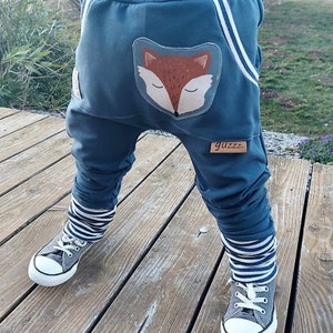 Pump pants child baby sweat fox petrol terry