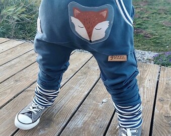 Pump pants child baby sweat fox petrol terry