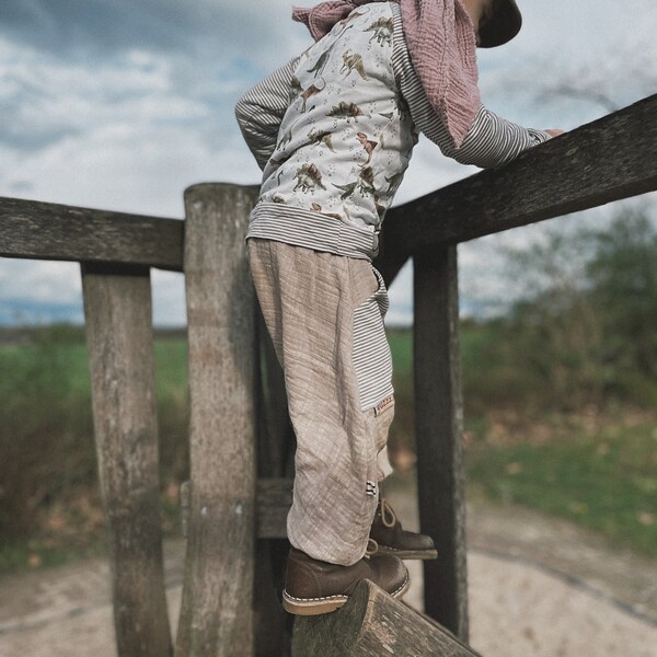 Pantalon en mousseline Sarouel sarouel grandit avec vous été printemps enfants enfant bébé pantalon