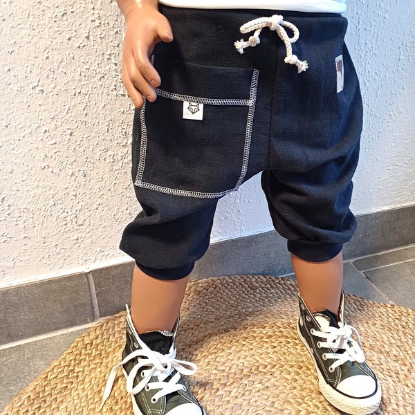 LEINEN Shorts Pumphose Kinder Kid Baby Pants kurze Hose