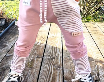 guzzz Pantaloni in felpa Pantaloni a pompa Bambino Neonata rosa antico