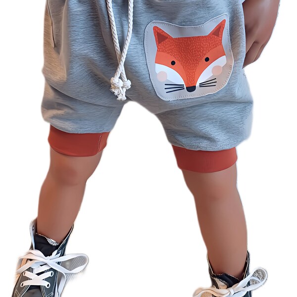 Shorts pump pants guzzz shorts jersey child baby boy girl pants fox