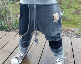 Sweat pants sweat boy child baby jogger melange gray pocket black