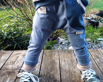 guzzz Sweat Pants Pump Pants Child Baby Girl Boy BASIC navy