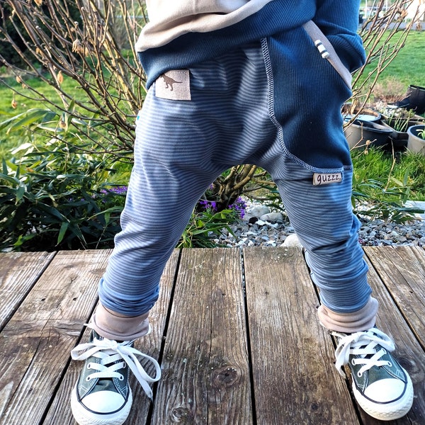 guzzz Sweat Pants Pump Pants Child Baby Girl Boy BASIC navy