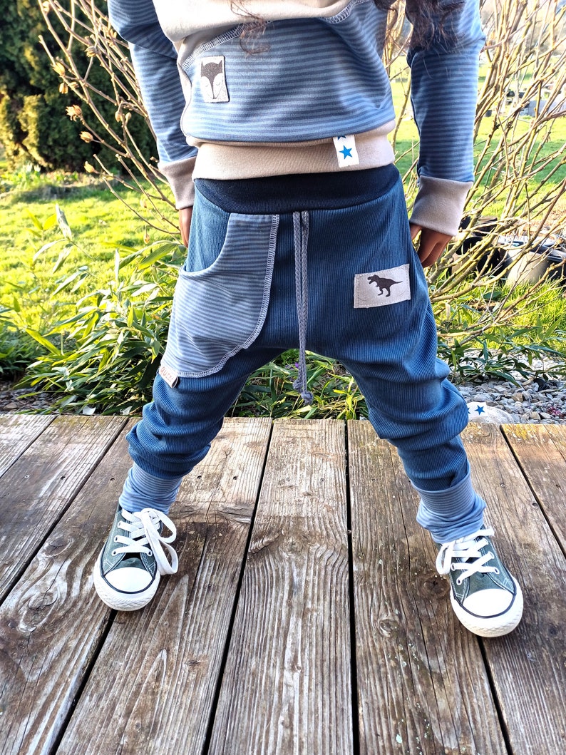 guzzz Pantalón Deportivo Pantalón Pump Niño Bebé Niña Niño BASIC marino imagen 1