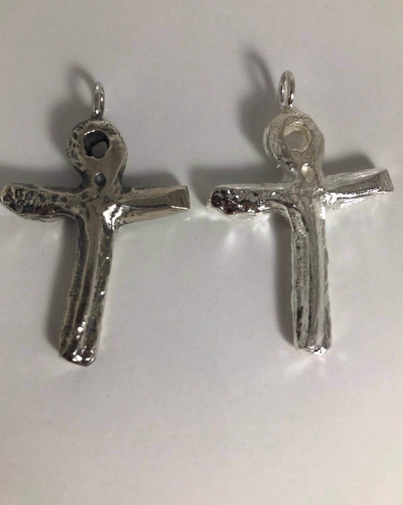 Silver Oak Island cross Etsy