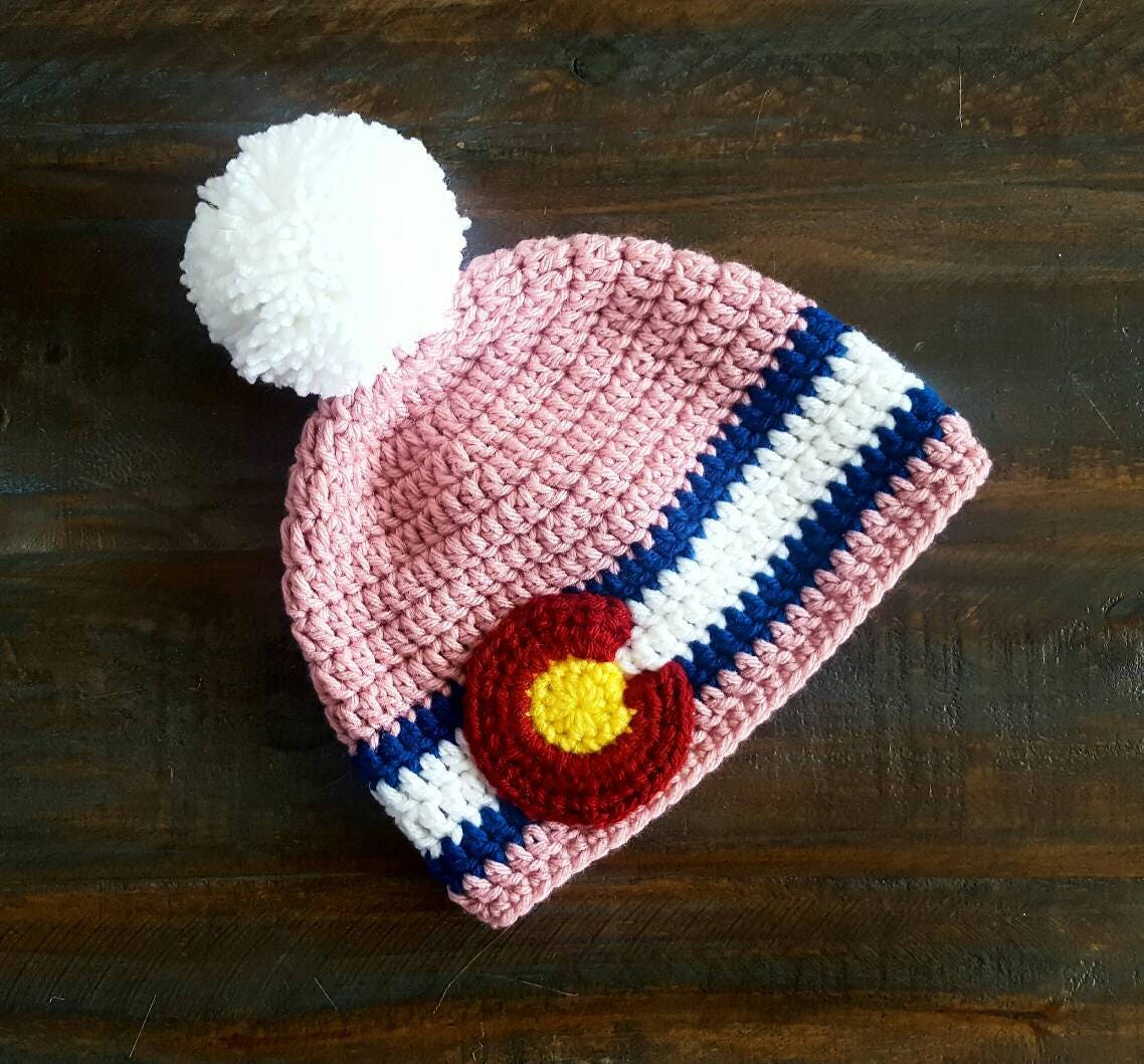Colorado Flag Hat Boy Hats Girl Hats Winter Crochet Hat Etsy