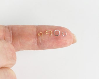 Small Fine Jump Rings Stainless Steel, Open Jump Rings, Thin Jump Rings, Small Gold Jump Rings