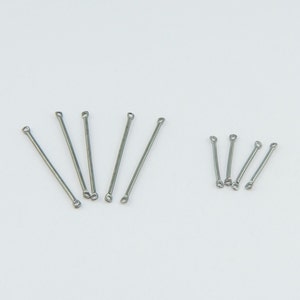 Stainless Steel Bar Connector, Round Bar Charms with Two Holes,  Spacer Bar Connector, Stainless Steel Bar Link, Jewellery Supply, Australia