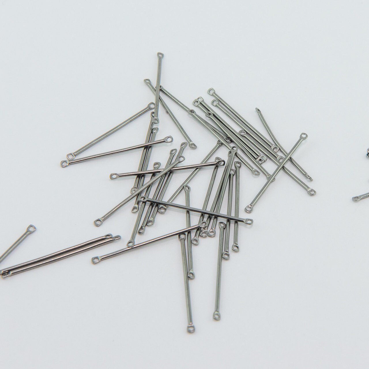 Stainless Steel Bar Connector Round Bar Charms With Two Etsy Australia