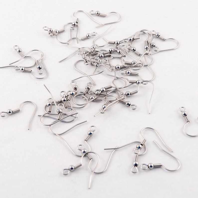 Stainless Steel Earring Hooks, Hypoallergenic Earring Hooks, Surgical Steel, Gold Earring Hooks, Earrings, Jewellery Findings Australia image 7