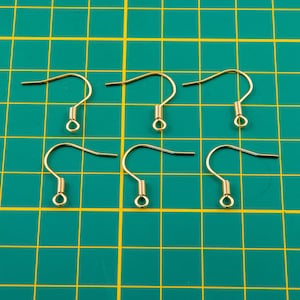 Stainless Steel Earring Hooks, Hypoallergenic Earring Hooks, Surgical Steel, Gold Earring Hooks, Earrings, Jewellery Findings Australia image 4