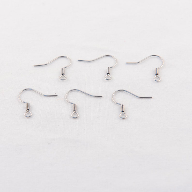 Stainless Steel Earring Hooks, Hypoallergenic Earring Hooks, Surgical Steel, Gold Earring Hooks, Earrings, Jewellery Findings Australia image 2