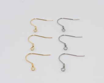 316L Surgical Steel Earring Hooks: Hypoallergenic Ear Wires