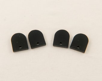 Black Acrylic Arch Shapes, Black Stud Toppers, Laser Cut shapes, Laser Cut Acrylic, DIY earrings, DIY Studs, DIY Jewellery, Mirror Acrylic