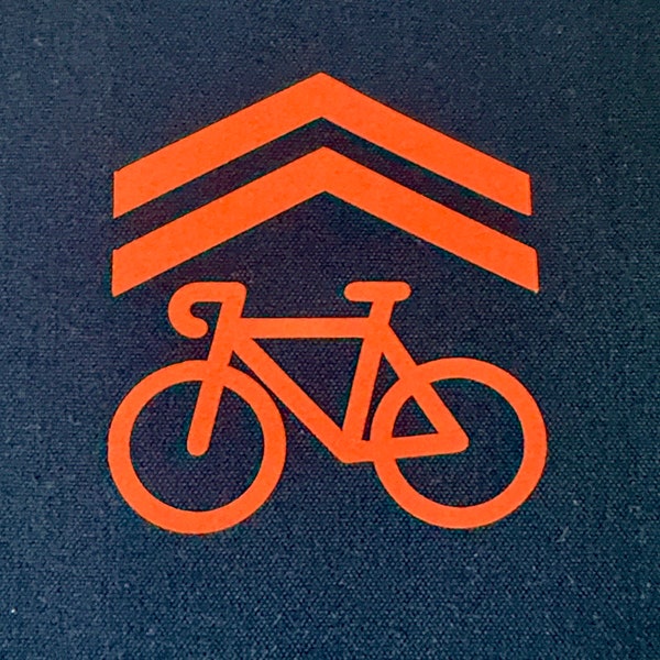 SHARROW SYMBOL - Reflective Iron On patch for clothing and accessories