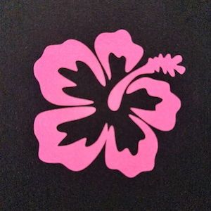 Hibiscusbloem: reflecterende opstrijkpatch