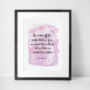 James Baldwin Quote. Printable Wall Art. James Baldwin Printable.