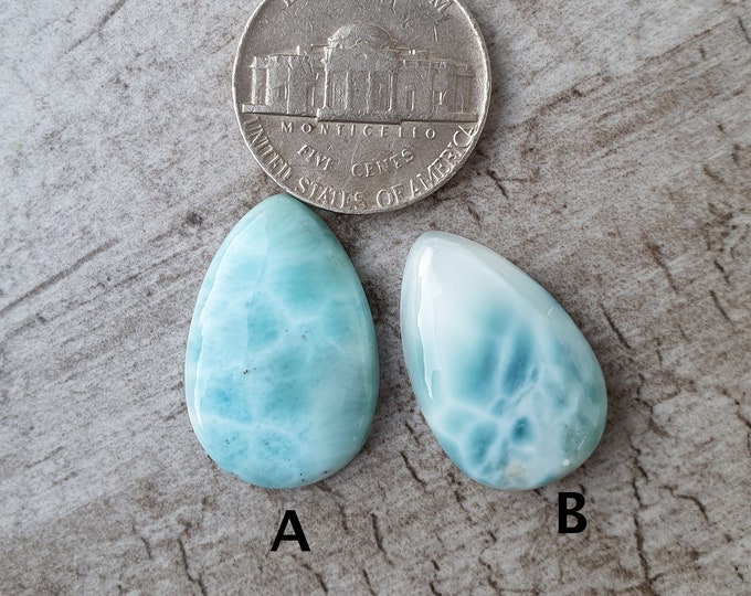 Best Quality Genuine Larimar oxidized .925 Sterling Silver handmade pendant - mo