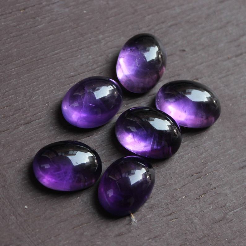 Natural Amethyst oval shape calibrated cabochon for bezel setting available all sizes 6x8 7x9 8x10 9x11 10x14 12x16 13x18 15x20 18x25 20x30 image 7