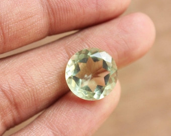 Green Amethyst loose Gemstone Round shapes calibrated sizes available in 4,5,6,7,8,9,10,11,12,13,14,15,16,17,18 mm sizes custom sizes avail