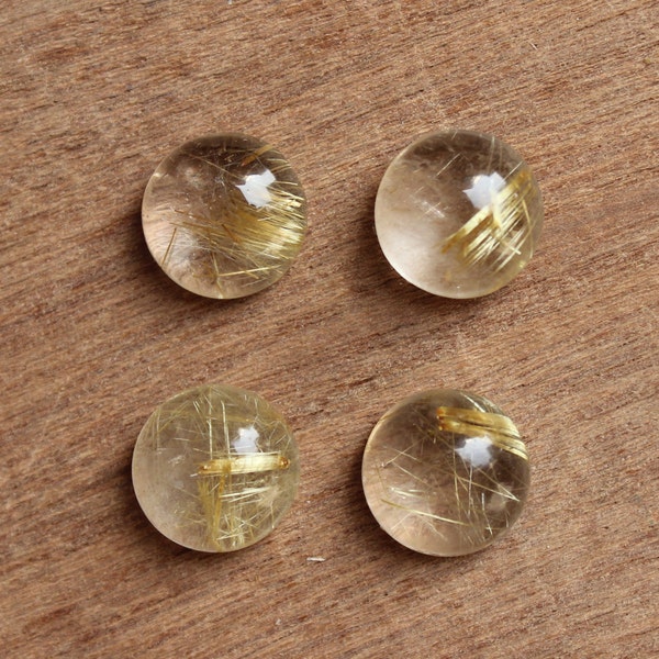 Rutilated Quartz golden rutile Round shape all sizes available (8-18 mm) gemstone supplies for jewelry, smaller sizes on request.