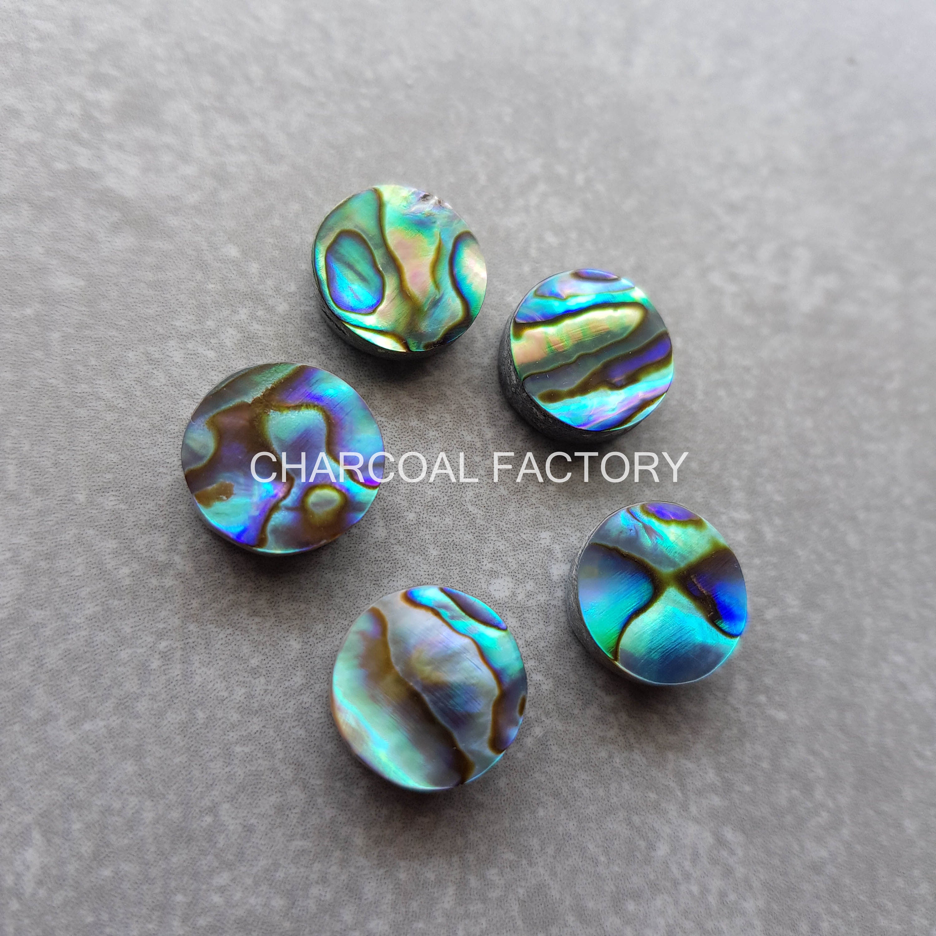 Abalone Shell, Natural Abalone Shell, Round Cabochon, Gemstones, Flat ...