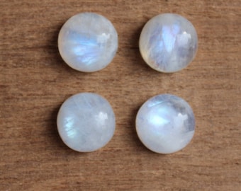 Rainbow Moonstone, Natural round cabochon, loose cabochons for handmade jewelry, Top quality gemstones, ethically sourced and cruelty free