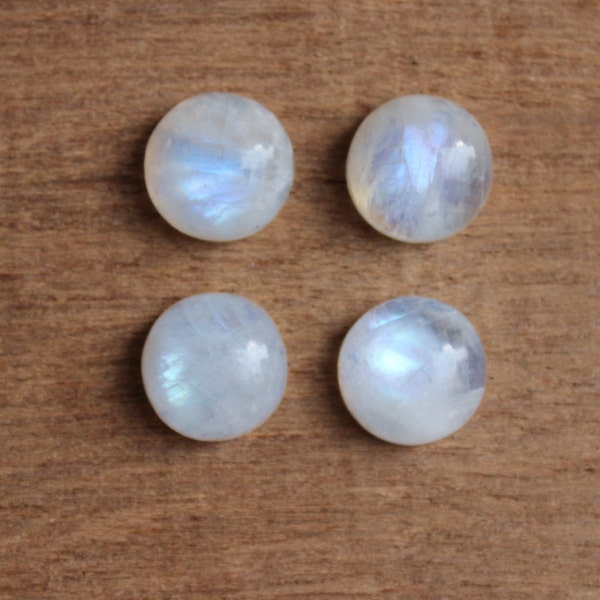 Rainbow Moonstone, Natural round cabochon, loose cabochons for handmade jewelry, Top quality gemstones, ethically sourced and cruelty free