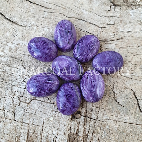 Natural Russian Charoite, AAA grade, oval shape Charoite, calibrated, flatback cabochon, Gemstone available custom sizes , rare cabochons