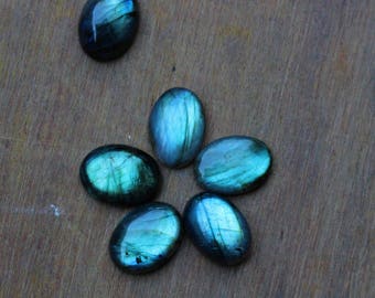 Labradorite cabochons, natural labradorite oval shape gemstone, calibrated labradorite, flat back cabochons in sizes from 6x4 mm to 30x20 mm