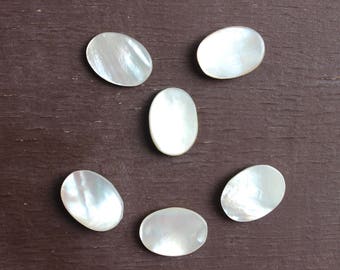 Natural Mother of Pearl (MOP) oval shape Gemstone sizes available 4x6 5x7 6x8 7x9 8x10 9x11 10x12 10x14 12x16 13x18 15x20 16x22 18x25 20x30