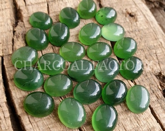 Natural green Serpentine, AAA grade, oval shape Serpentine, calibrated flatback cabochon, available in custom sizes