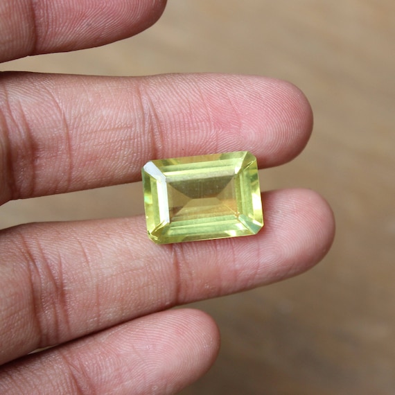 Natural rectangle lemon quartz calibrated gemstones for bezel setting size:4x6,5x7,6x8,7x9,8x10,9x11,10x12,10x14,12x16,13x18,15x20,16x22 mm