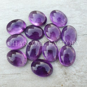 Natural Amethyst oval shape calibrated cabochon for bezel setting available all sizes 6x8 7x9 8x10 9x11 10x14 12x16 13x18 15x20 18x25 20x30 image 4