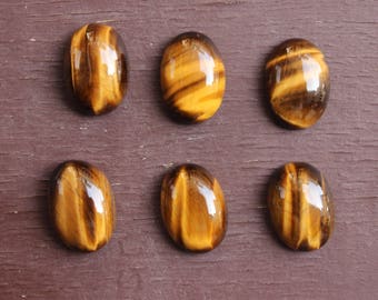 Natural Tiger's eye oval shape Gemstone all sizes available 4x6 5x7 6x8 7x9 8x10 9x11 10x12 10x14 12x16 13x18 15x20 16x22 18x25 20x30